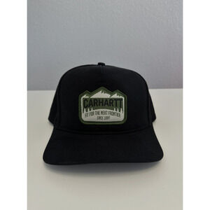 Carhartt Hat Cap Snapback Black Patch Fit For The Next Frontier Hiking Mountains